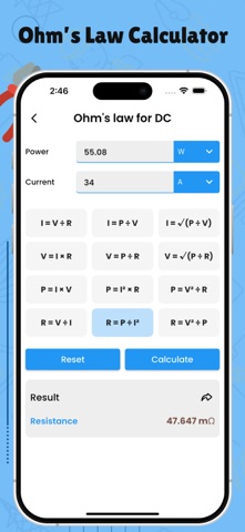 Electrical Calculation Tools Screenshot 2 of 5