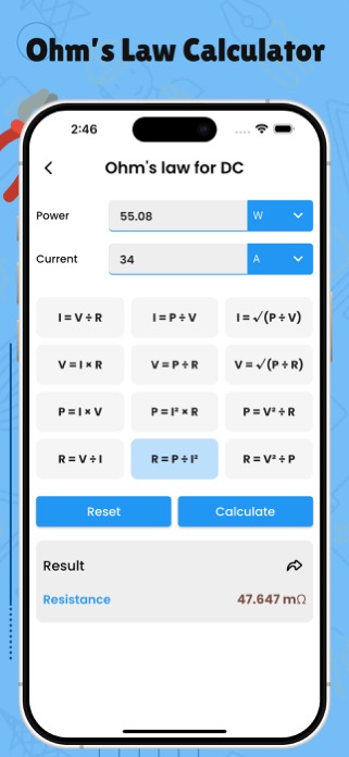 Electrical Calculation Tools Screenshot 2 of 5
