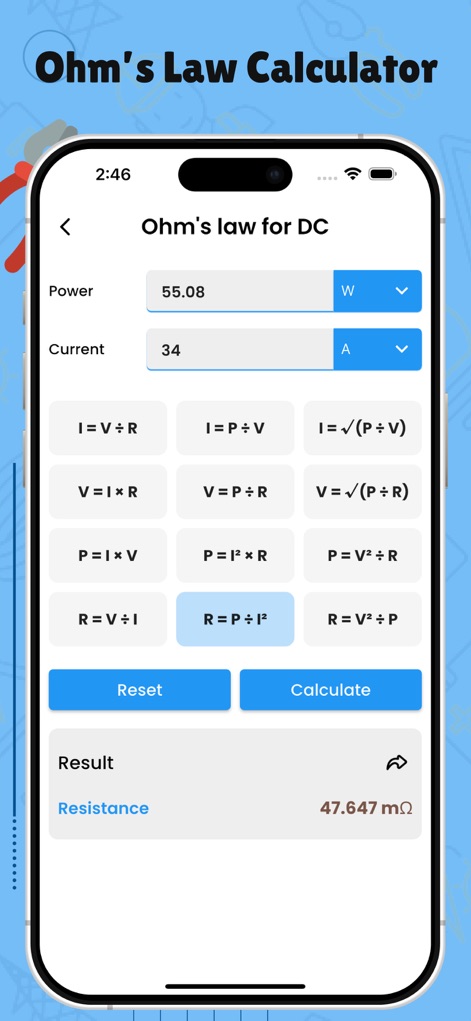 Electrical Calculation Tools - Utilities App | MWM