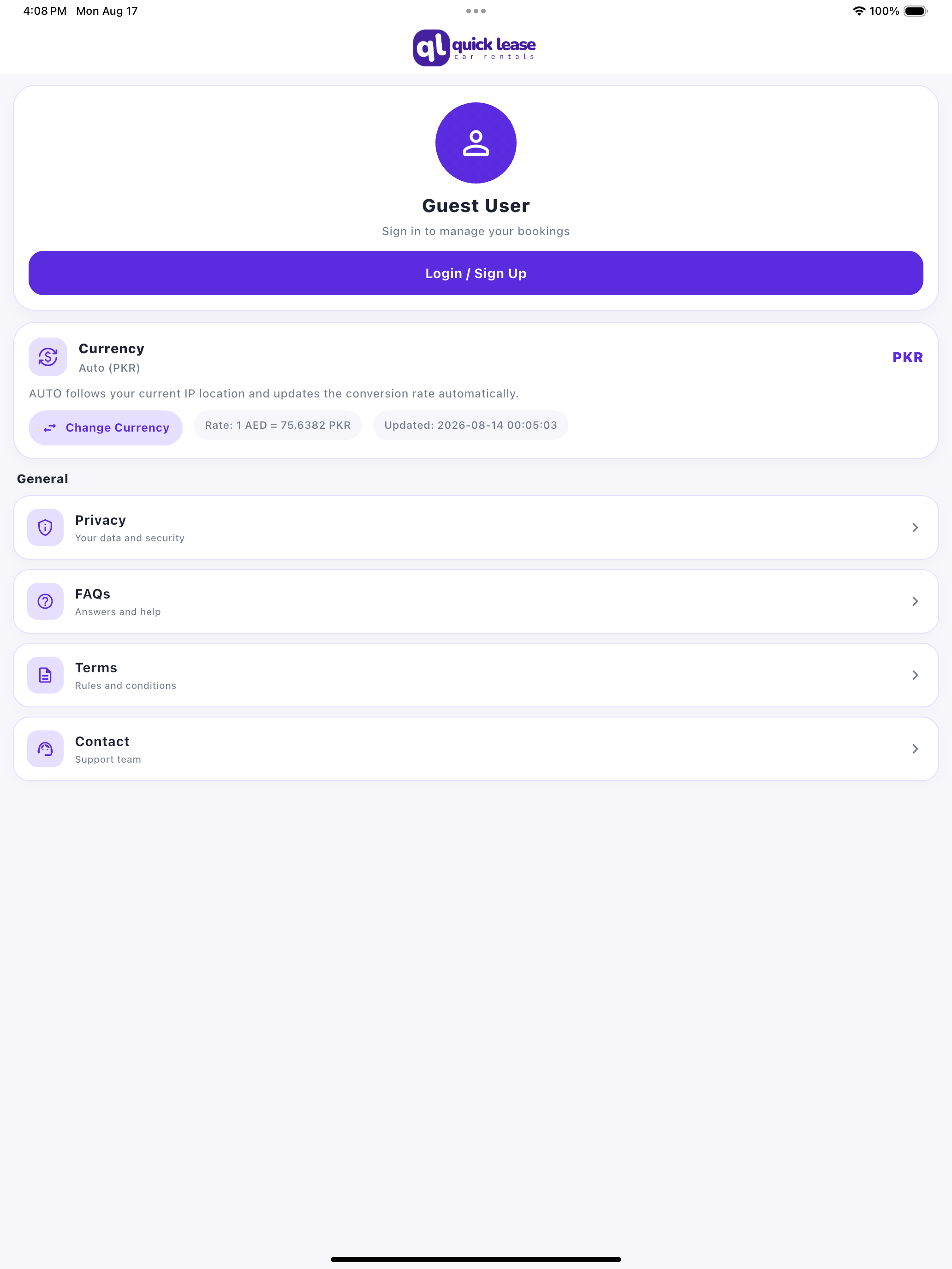 QuickLease Car Rentals screenshot 13