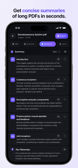 ChatPDF: AI Chat & Summarize Screenshot 3 of 7