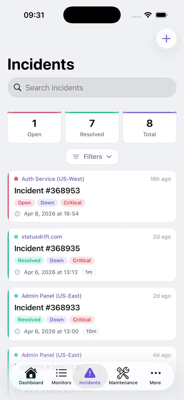 #5. StatusDrift (iOS) By: Miljenko Rebernisak