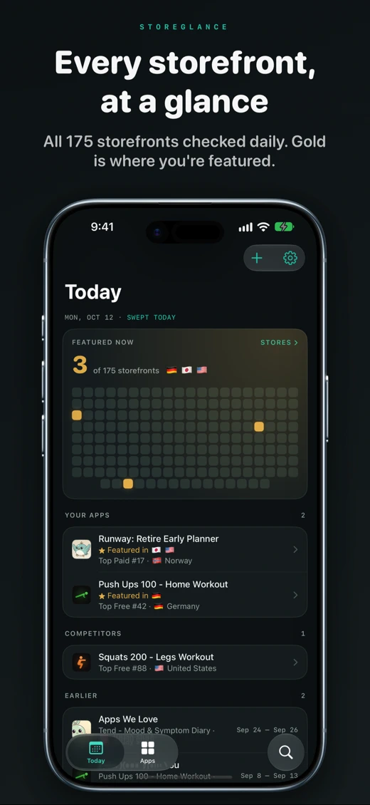 StoreGlance: ASO Rank Tracker screenshot 2