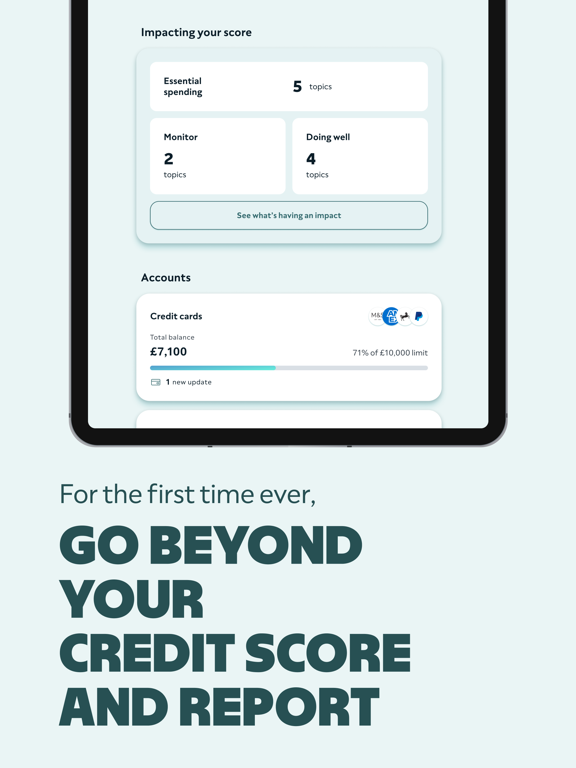 ClearScore: Check Credit Score iPad screenshot 2