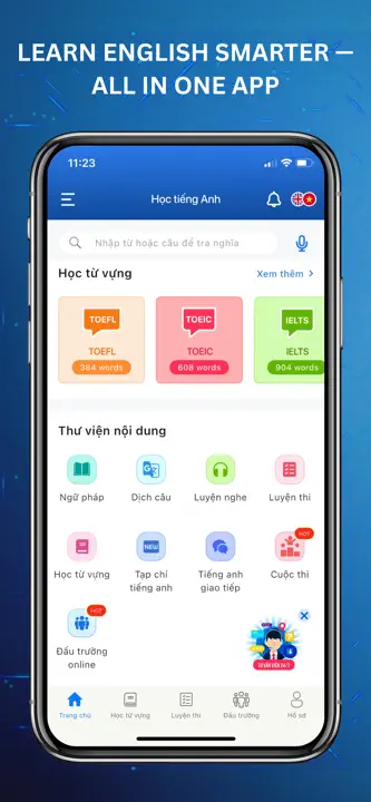 Learn English Vocabulary TOEICのスクリーンショット（1/8）