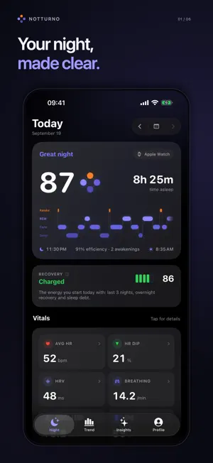 Notturno Sleep screenshot 1