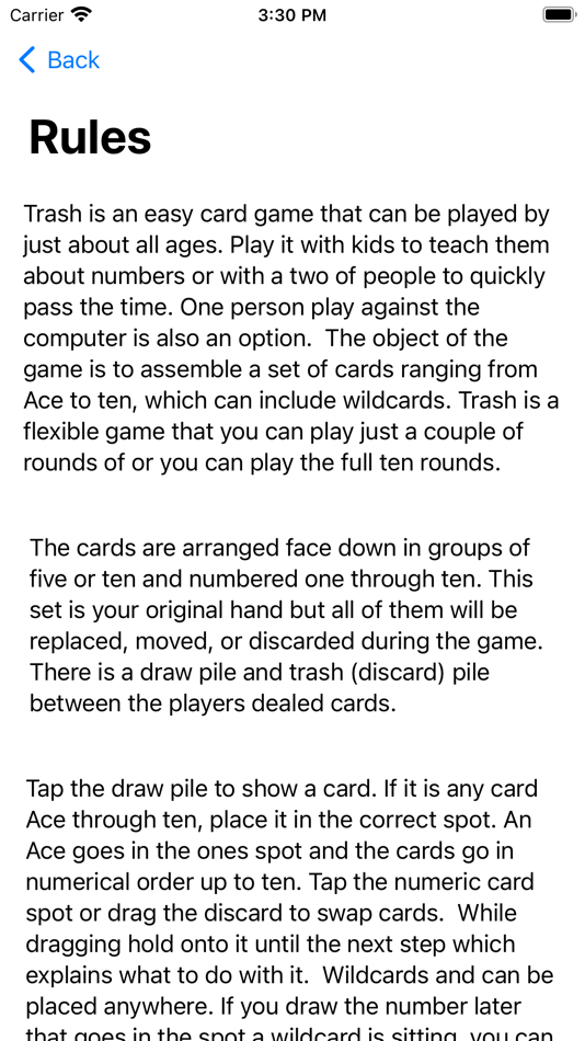 #5. Trashcan Card Game (iOS) 由: John Millhouse