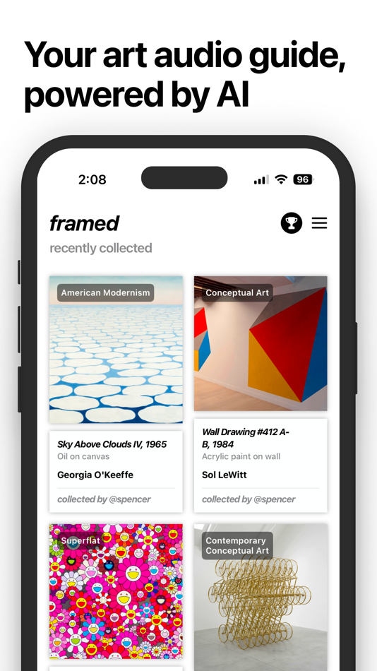 #1. Framed - AI Art Audio Guide (iOS) By: Spencer Yen