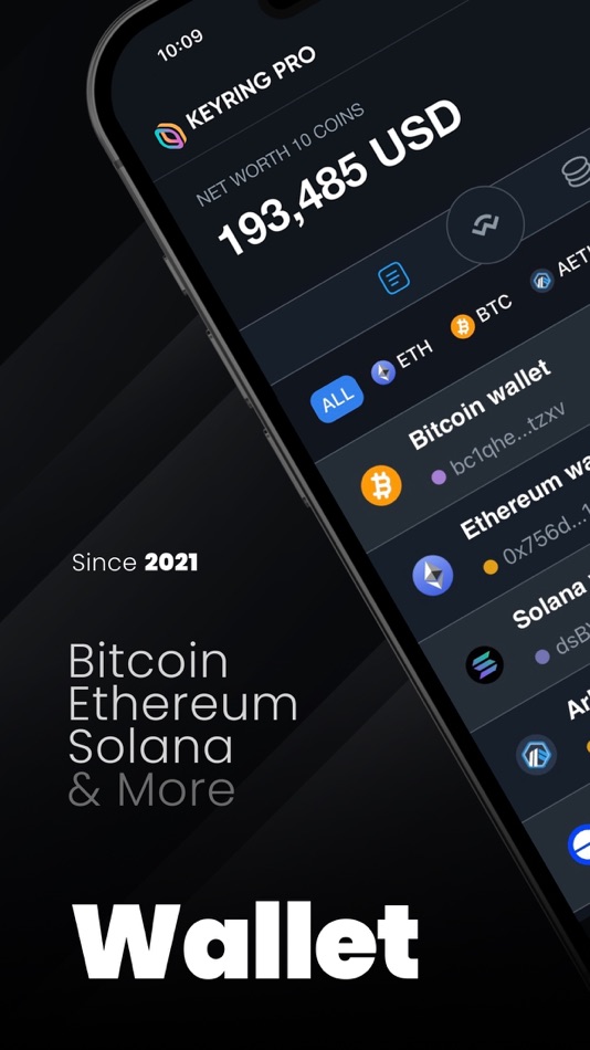#1. Solana Wallet - KEYRING PRO (iOS) 由: bacoor Inc.