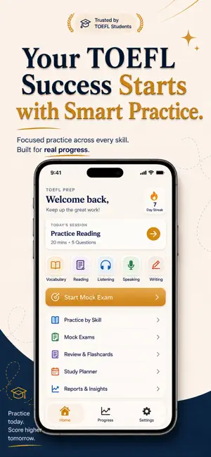 TOEFL Prep: iBT Practice 2026 screenshot 1