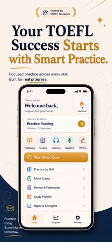 TOEFL Prep: iBT Practice 2026 iPhone screenshot
