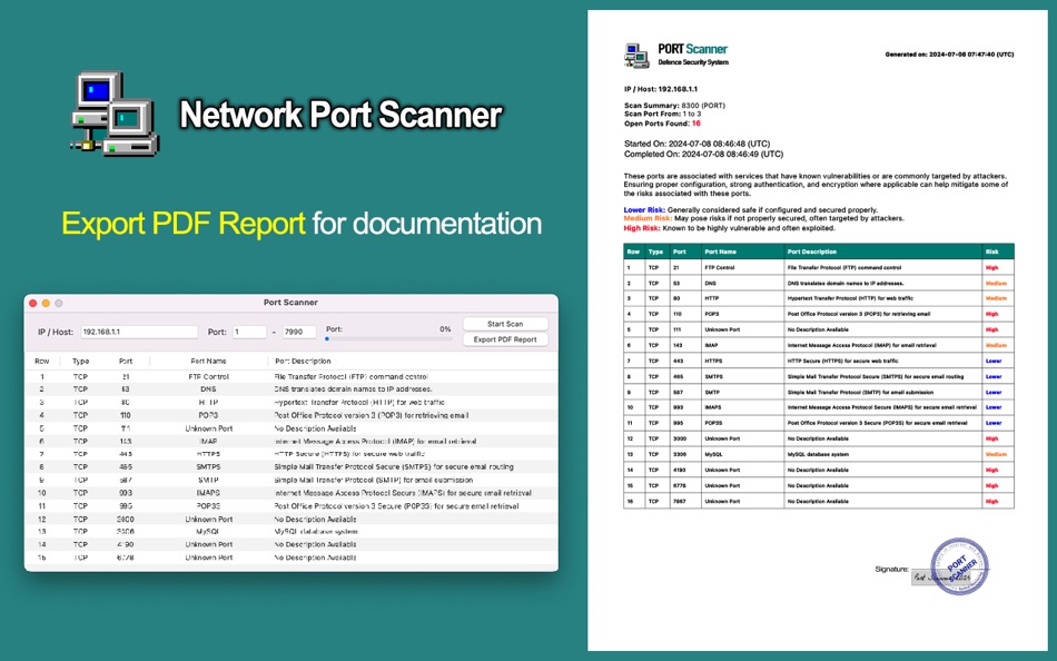 #2. Network Port Scanner (macOS) 来自: Khatuli Todua