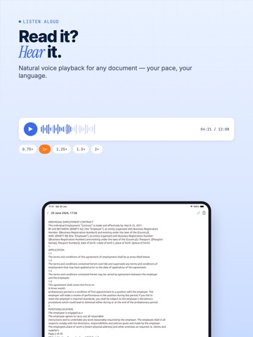 Document Scanner & PDF Editor. iPad screenshot