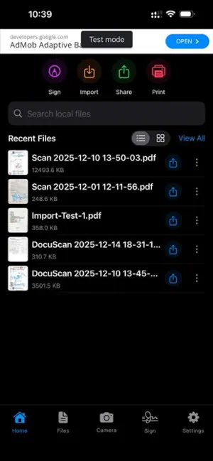 DocuScanner – PDF Scanner screenshot 1