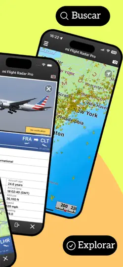 Captura de pantalla de Flight Radar Pr Fly Aviones 24 en iPhone 3