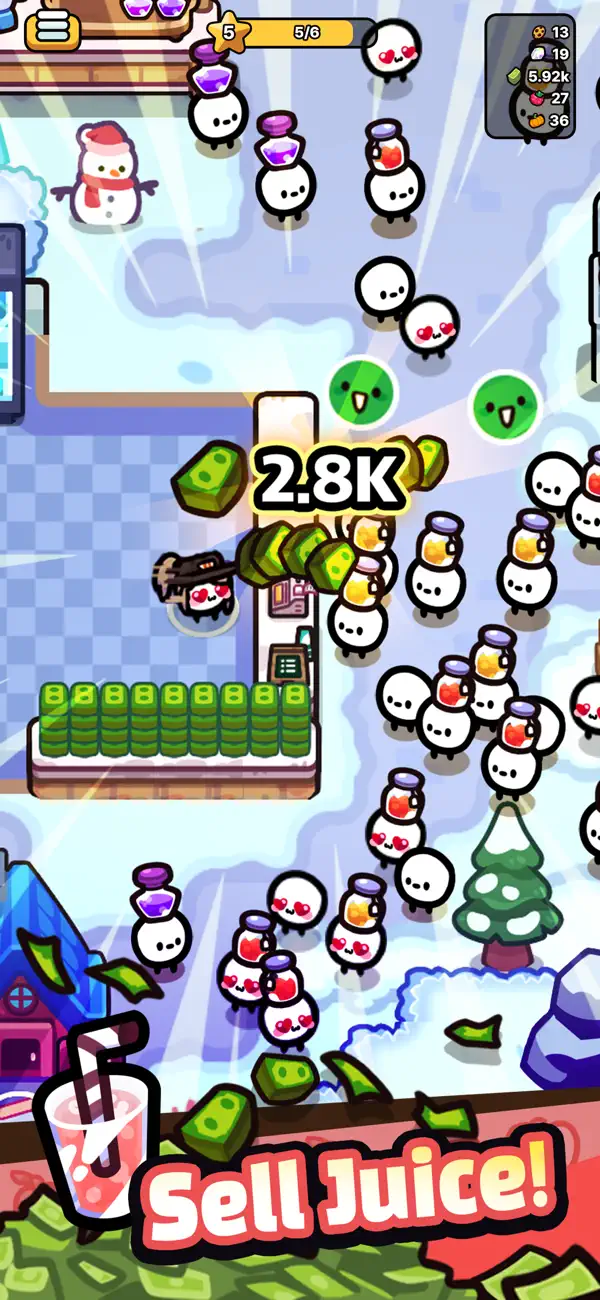 Chainsaw Juice King: Idle Shop iOS Mod IPA screenshot 2 - iOS game interface