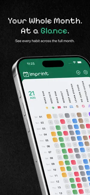Imprint: Habit Tracker screenshot 1