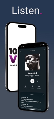 Tampa Bay's 101.5 The Vibe iPhone screenshot