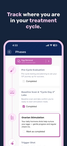 Embraya: IVF Tracker screenshot