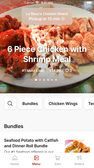 Le Roux's Chicken Shack iPhone screenshot 2 - Food & Drink app