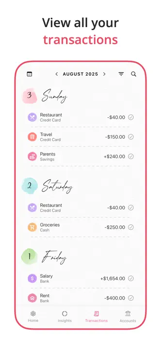 Budget Planner App: Screenshot 5 von 7