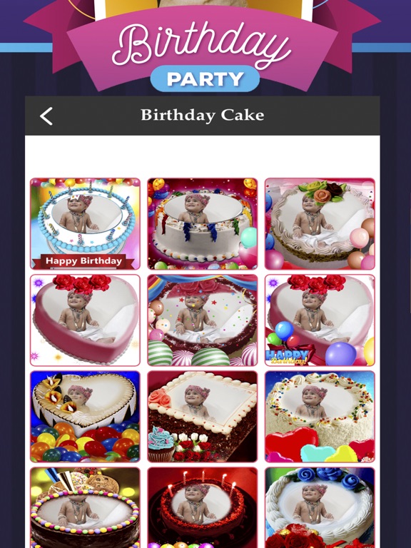 Screenshot #6 pour Birthday Cake E-Frames & Photo