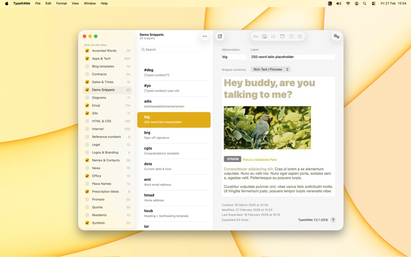 TypeIt4Me 7 screenshot 1