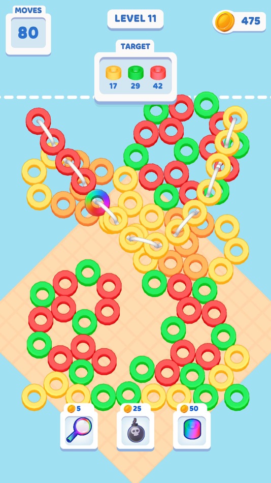#4. Thread The Beads (iOS) 由: Bugbomb