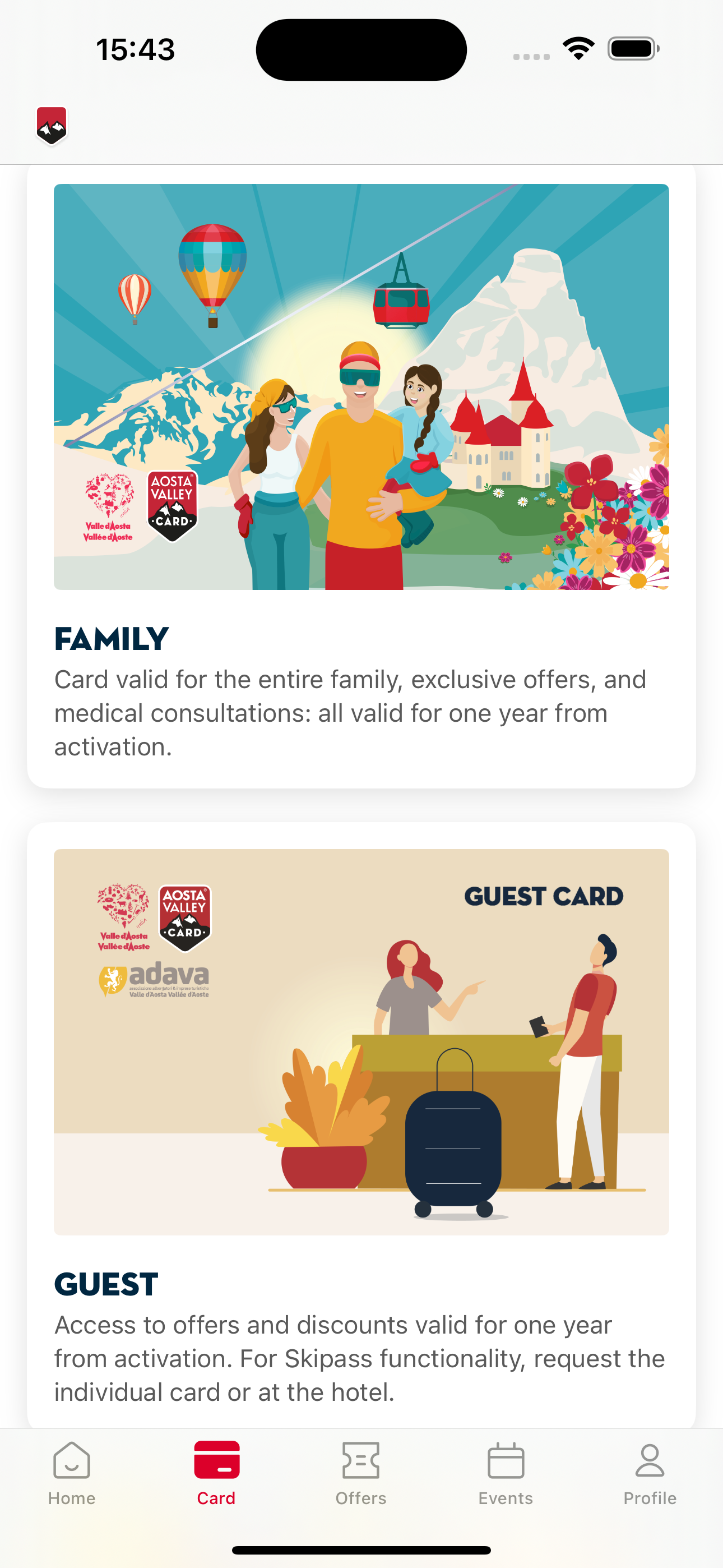 Aosta Valley Card