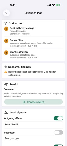 RoleCairn: Board Handoff screenshot 3