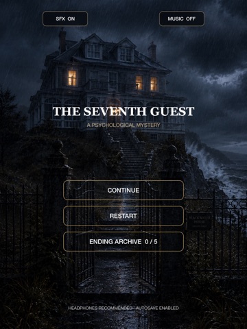 THE SEVENTH GUEST iPad screenshot