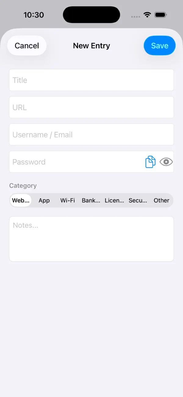 Screenshot #2 pour LockNest Password Vault
