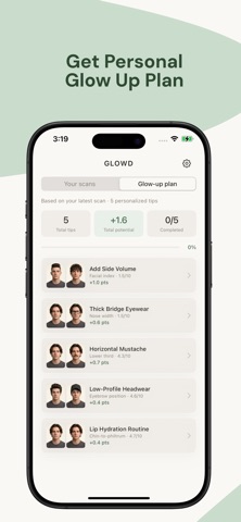 GLOWD — Face Score & Glow Up screenshot