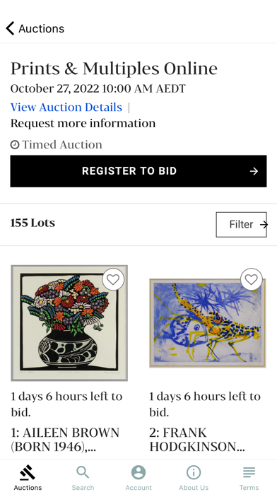 Gibson's Auctions Screenshot
