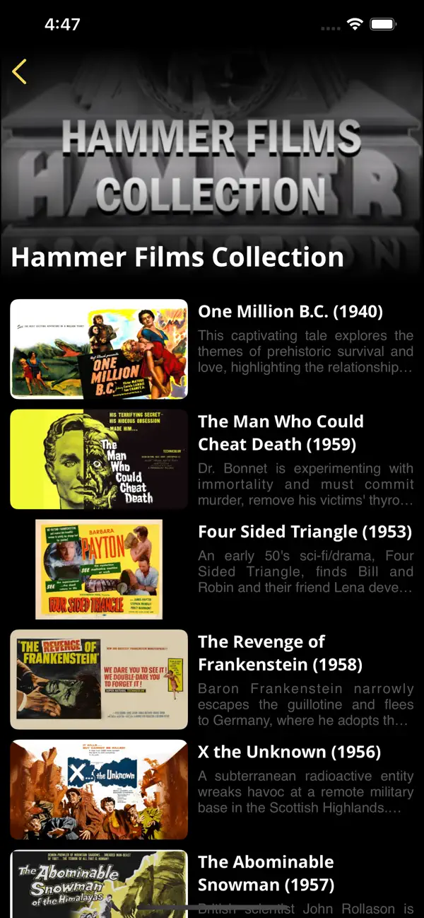 Screenshot #3 pour Classic Sci-fi Movie Channel