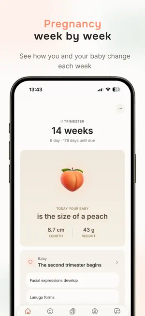 Calm Pregnancy & Baby Tracker screenshot 1