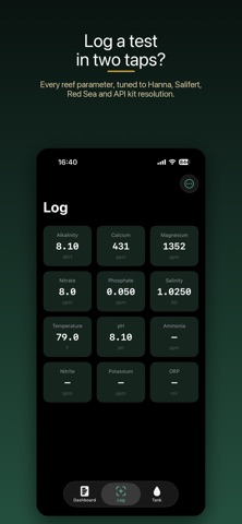 Reeflog: Water Test & Dosing screenshot