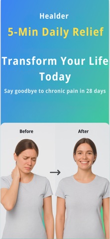 Healder: 5-Min Pain Relief iPhone screenshot