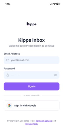 Kipps.AI Inbox Screenshot 1 of 4
