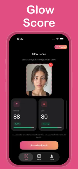 GlowUp: AI Glow & Skin Score screenshot 1