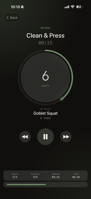 Kettlebell Interval Timer Screenshot 5 of 8