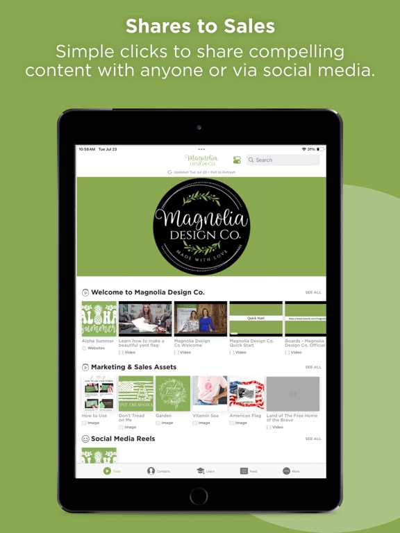 Magnolia Design Co. Connect iPad screenshot 3 - Business app
