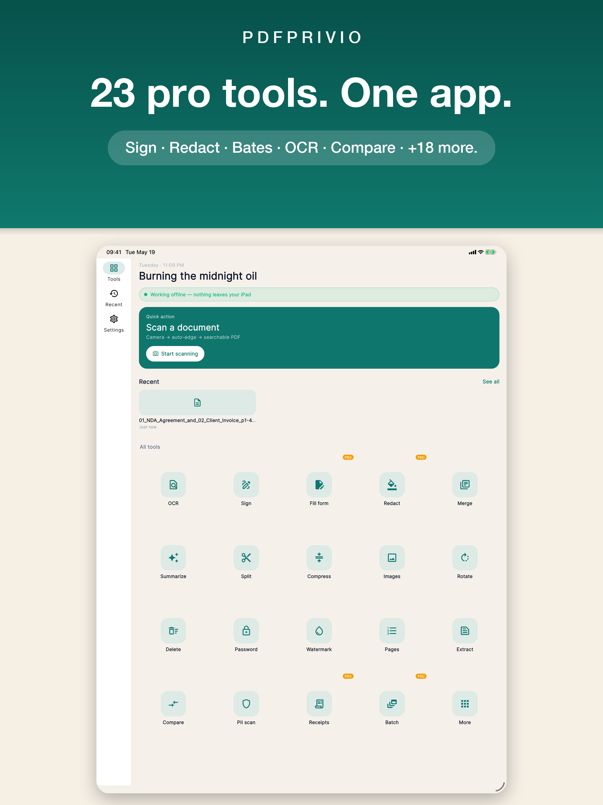 PDF Scanner & Editor: Privio