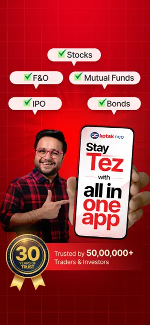 Kotak Neo Stock Market Trading iPhone screenshot 1