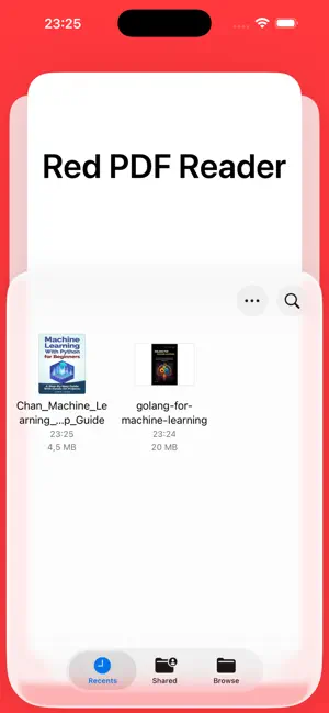 Red PDF Reader screenshot 1