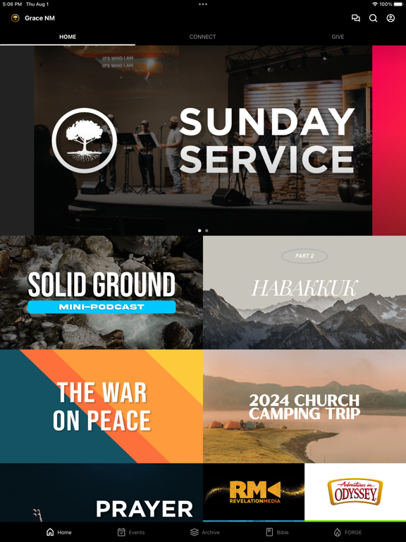 GraceNM iPad screenshot 1 - Education app