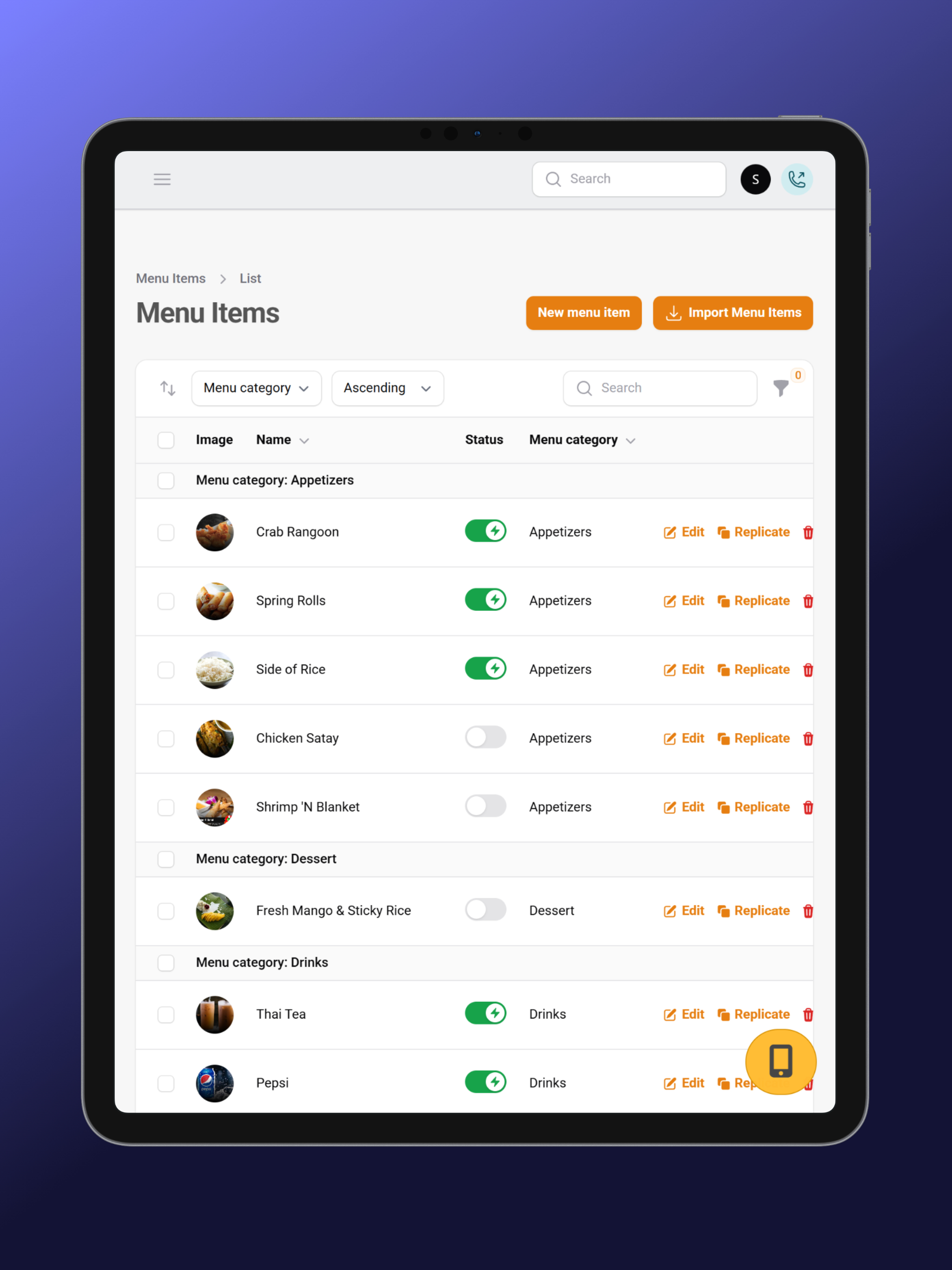 OrderUp App - Managing App screenshot 7