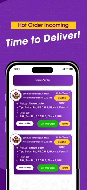 FoodPapa Rider screenshot 3
