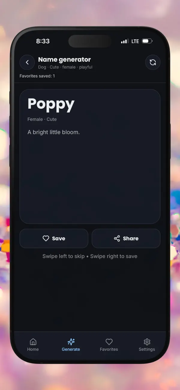 Screenshot #3 pour The Pawfect Name: Pet Names