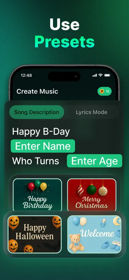 Screenshot 5 di 6 di AI Song: AI Music Generator